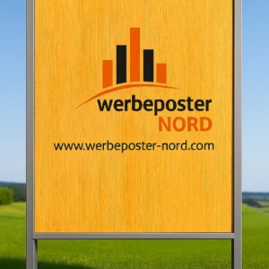 Plakatständer 9/1 – Standversion mit Erdbuchsen, maßgefertigt